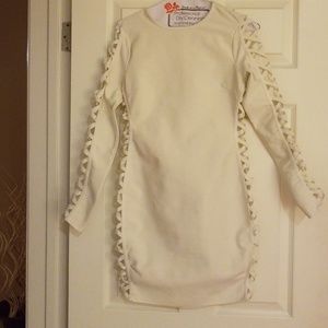 Sexy white bandage dress